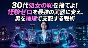 30代で恋愛経験なし（処女）であることを恥じる女性向けに、経験ゼロを武器にする戦略を解説したアイキャッチ画像