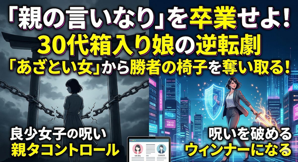 恋愛経験のない30代女性が、真面目さを武器にハイスペ男を支配する戦略的イメージ