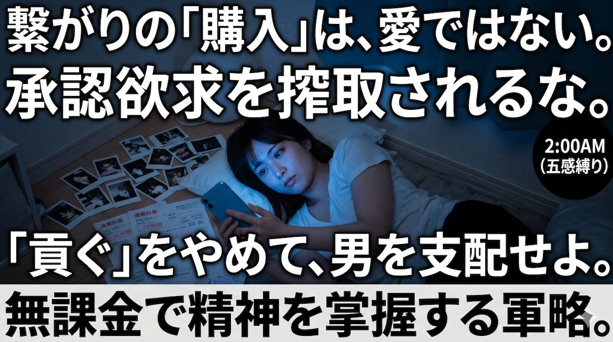 大量のチェキと未払いの請求書が散乱する部屋でスマートフォンの画面を虚ろに見つめる女性
